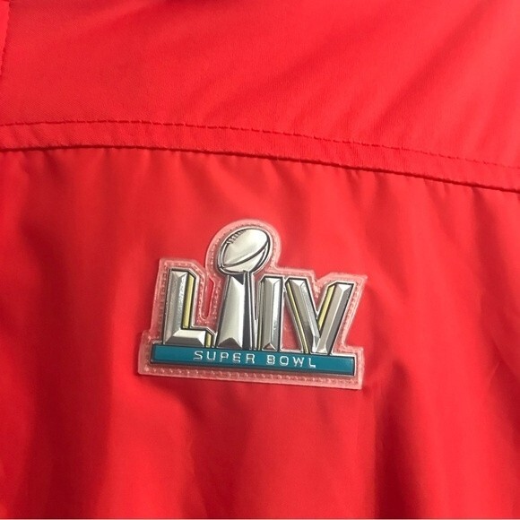 SUPER BOWL LIV NFL S.A.F.E. Security Staff Red Windbreaker Jacket Men's 3X - Picture 3 of 11